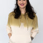 Hoodie ombre olivna barva