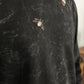 Black splatter sweater with a small bugs