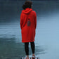 Hoodie obleka oranžna