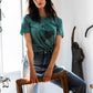 Mint majica in abstrakten metulj - Unisex - 180 g bombaž / vintage izgled bombaža