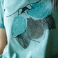 Mint majica in abstrakten metulj - Unisex - 180 g bombaž / vintage izgled bombaža