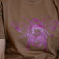 Caramel majica in dvojna čebela v pink barvi - unisex model / 100% organski bombaž