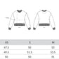 Cropped sweatshirt wave terry with a small bugs 