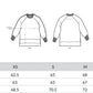 Women's oversize sweater with side cut, 300 g organic cotton - longer on the back