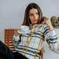 Karo hoodie - Unisex model - 350 g organski bombaž